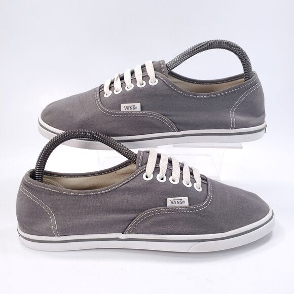 Vans Off the Wall Athletic Lace Up Shoe Womens Size 8.5 Mens 7 TB4R Gray White - Picture 6 of 9